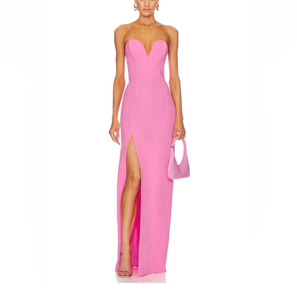 x REVOLVE Cherri Gown in Shocking Pink